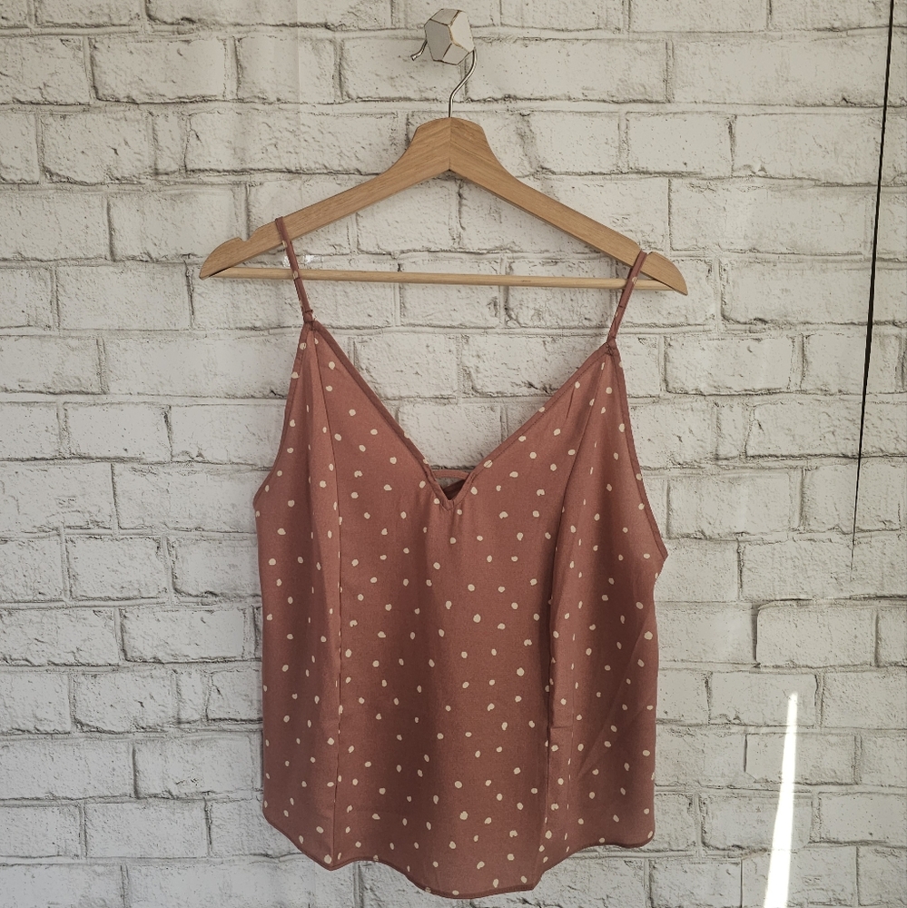 ☆ BLU PEPPER Pink Polka Dot Cami